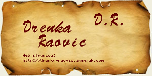 Drenka Raović vizit kartica
